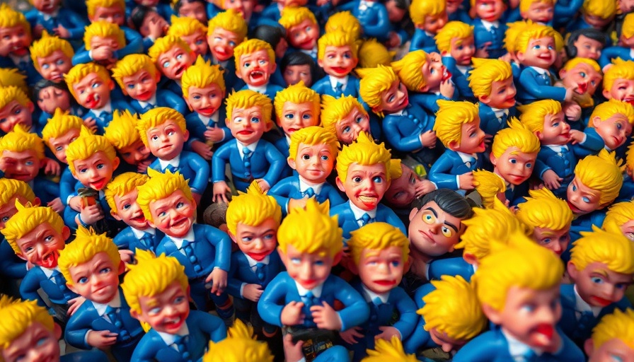 Impact of US-China trade figurines in chaotic pile