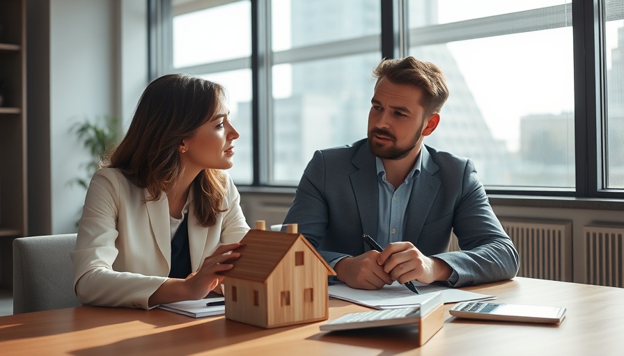 Casual meeting discussing buying a house with an LLC, daylight setting.