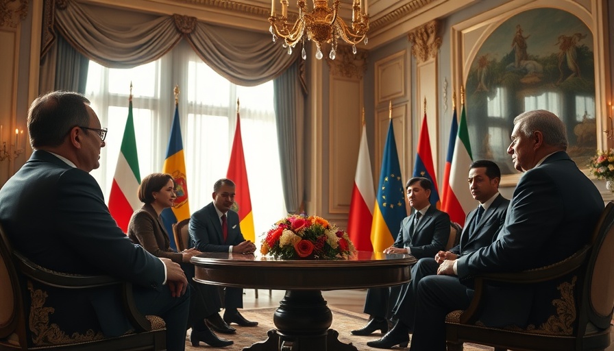 Europe Economic Crisis discussion with dignitaries in a formal setting.