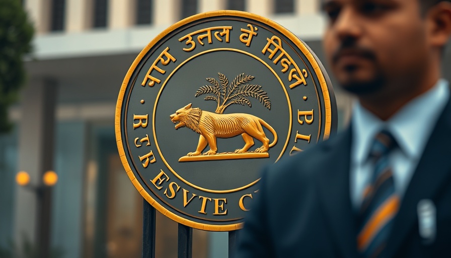 India's RBI liquidity operations emblem and security