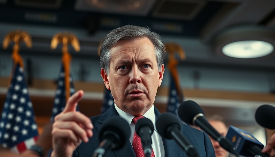Politician addressing media about GOP investigations into Biden's health.