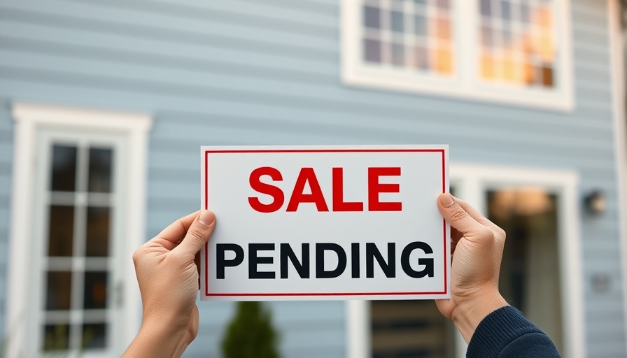 Active Offer No Bump Real Estate: Hands holding 'Sale Pending' sign outside house.