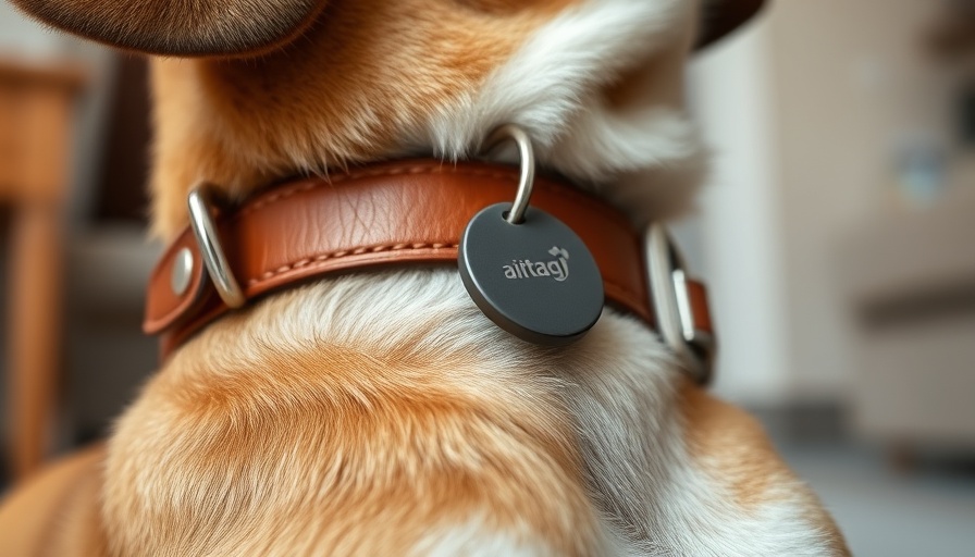 Dog collar with AirTag, showcasing ways to use AirTags for pet tracking.
