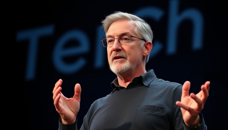 Confident speaker during presentation on AWS AI strategy