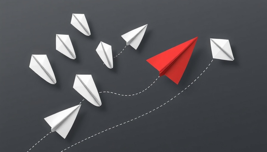 Illustration of different perspective in financial planning with paper planes diverging.