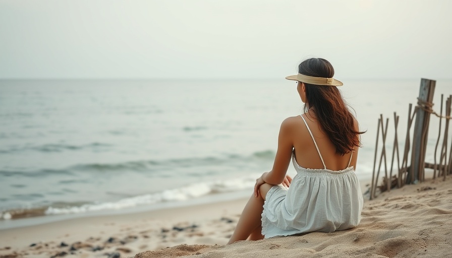 Serene scene of rest and recovery by the sea.