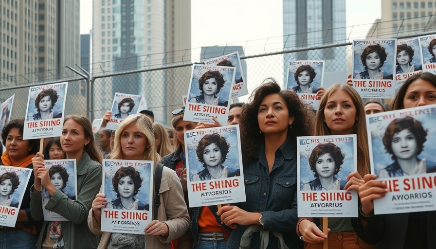 Protesters with signs urging action on the Israeli Palestinian Conflict Humanitarian Crisis.