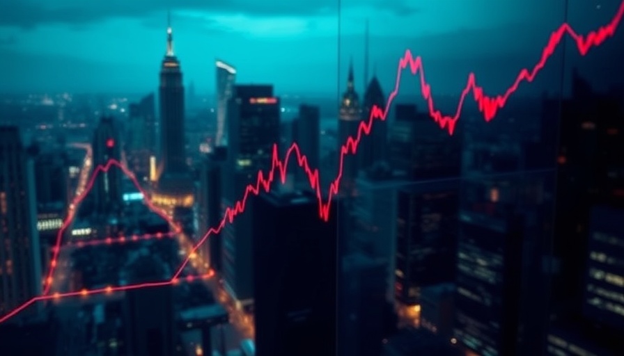 U.S. economy recession warning with stock market graph.