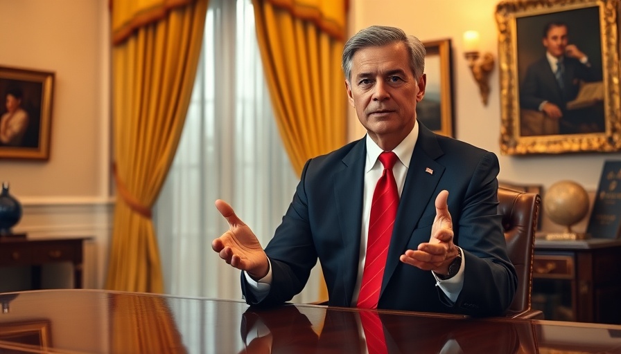Confident man in suit discussing Federal Reserve chair decision