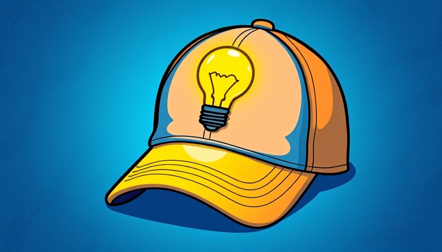 Cartoon cap with lightbulb symbol for brain training economic growth.
