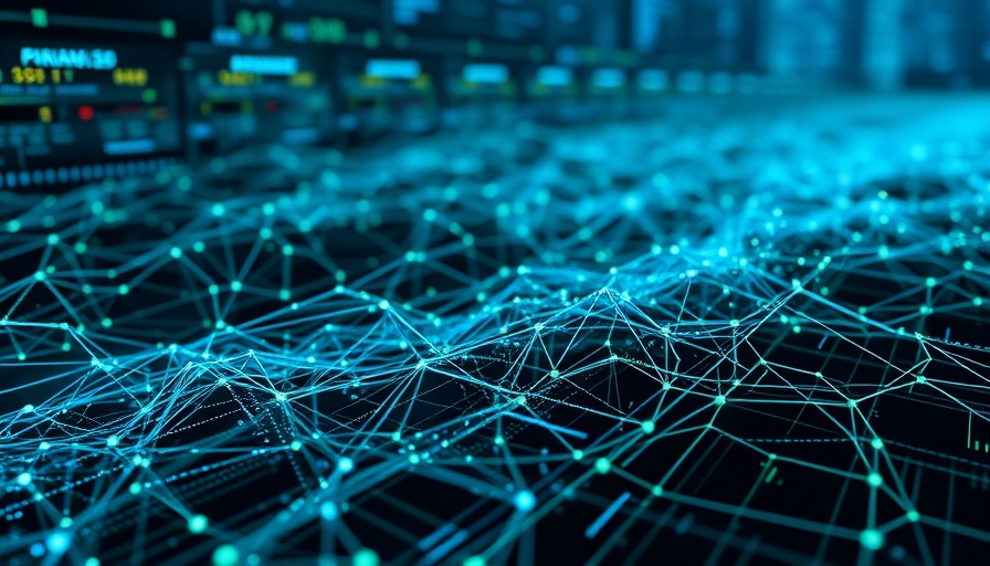 AI data network in digital landscape