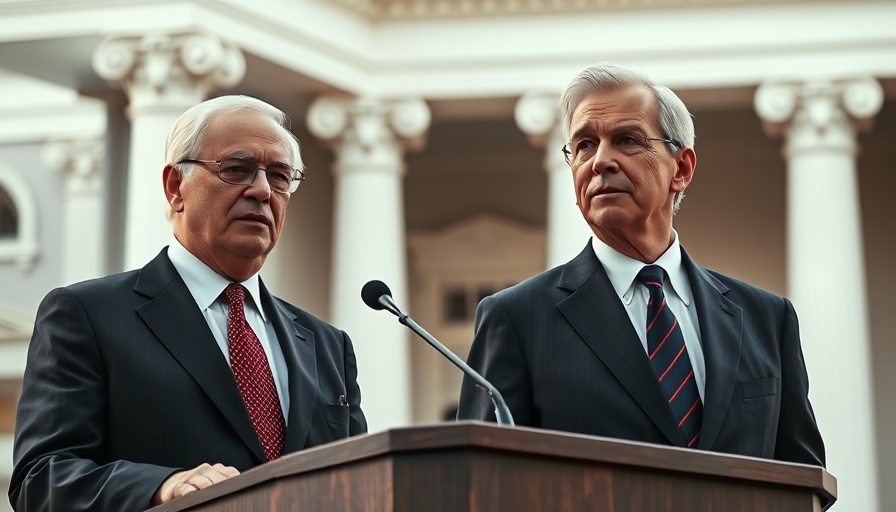 Trump's shortlist for Fed chair replacement candidate speaking at podium.