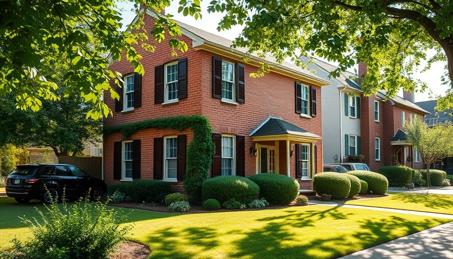 Charming brick house in a lush setting, perfect for sales comparison approach.