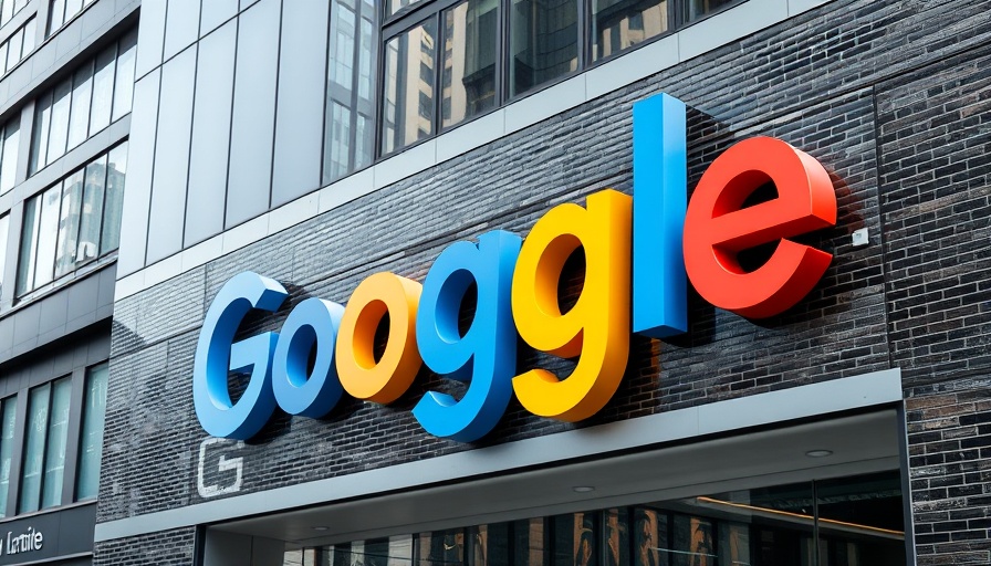 Colorful Google logo on building facade related to AI tutoring tools.