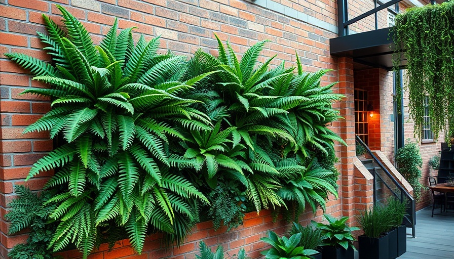 Vertical garden with lush ferns for small spaces, Garden Design Ideas for Small Spaces.