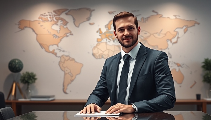 EG Group US forecourt business sale - confident businessman in office.