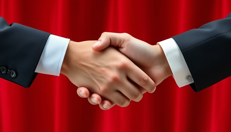 Handshake symbolizing Trump's trade war truce with China.