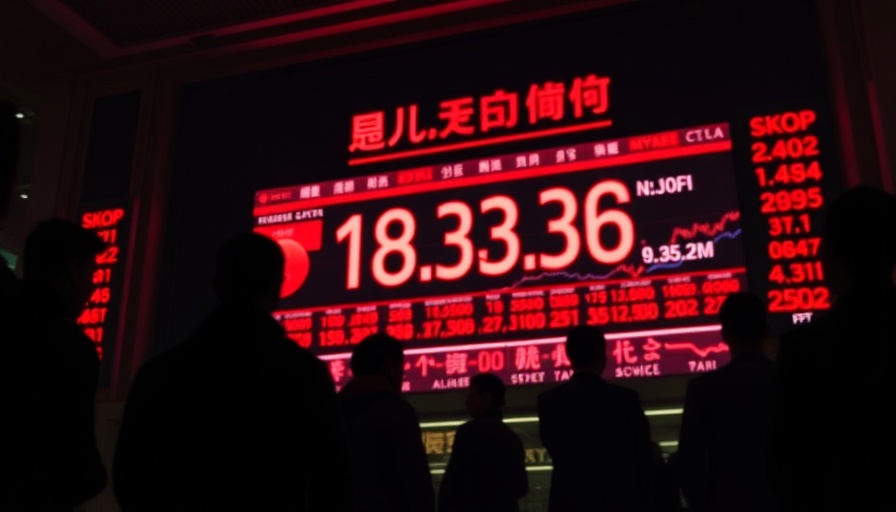 Stock market ticker in financial center, Bay Area business news.