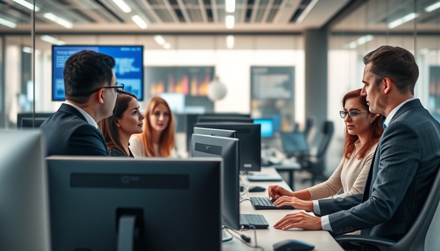 Diverse team in office discussing AI talent salary premium.