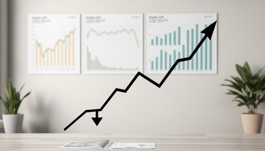 Financial graph illustrating PageGroup profit decline with downward trend.
