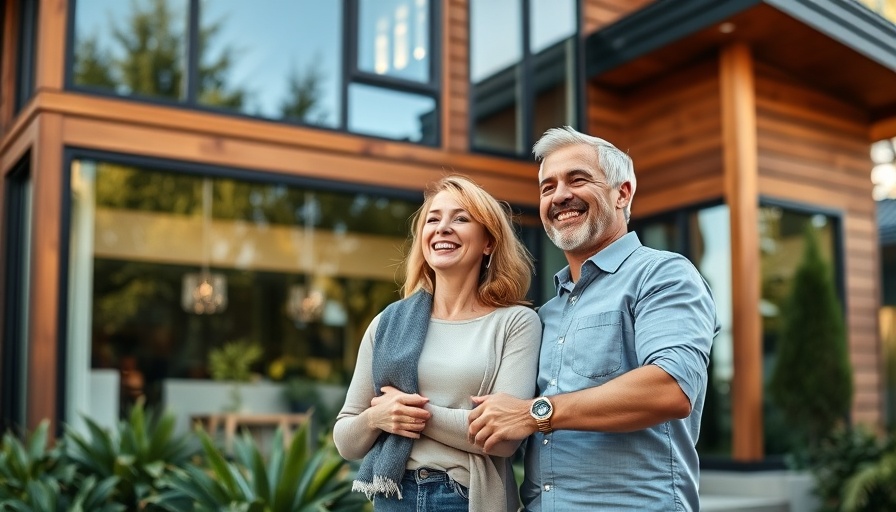 Couple reviewing a modern home before pre-listing inspection.