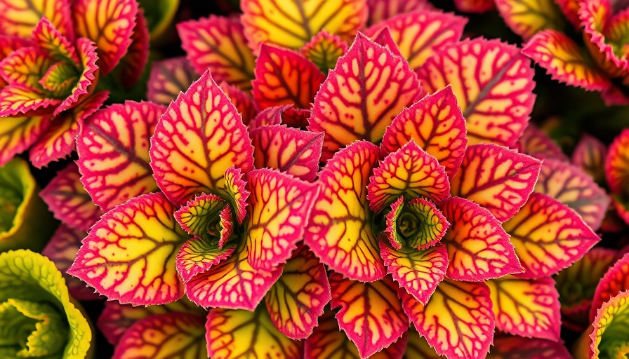 Unique kalanchoe plant showcasing vibrant leaves in a home garden.