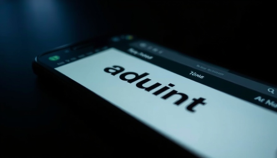 Smartphone displaying adult site impacting UK age verification rules.