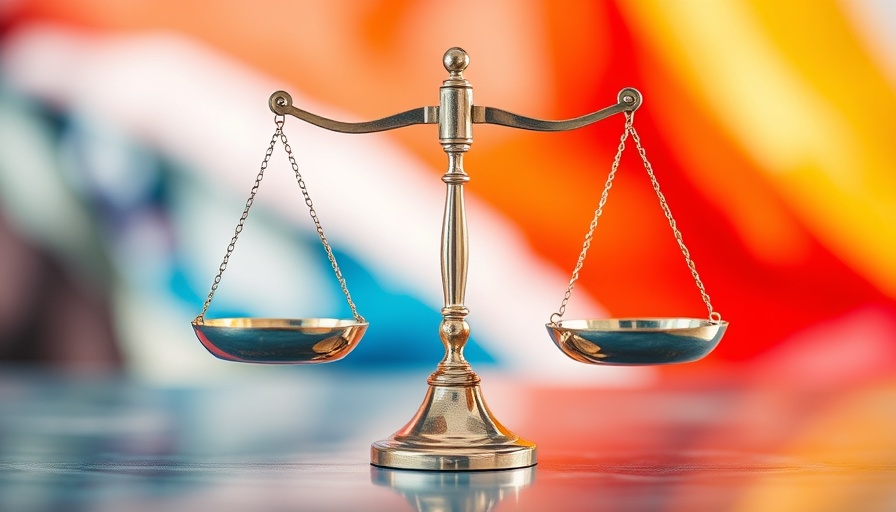 Trump tariffs impact on consumers depicted through scales illustration.
