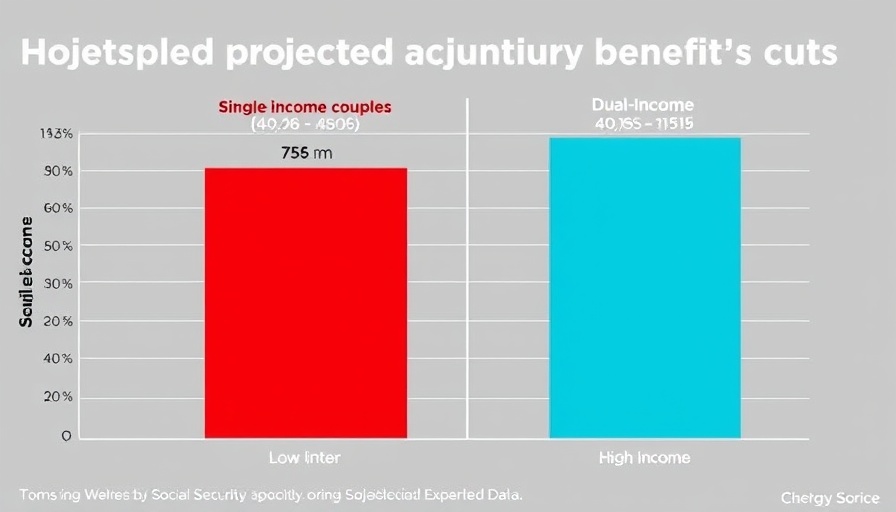Projected Social Security benefit cuts bar chart for 2033.