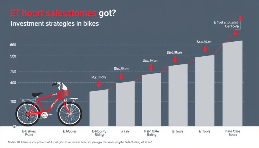 Quarterly sales chart for investment strategies in e-bikes.