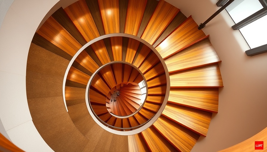 Modern spiral staircase for home renovation ideas, elegant design.