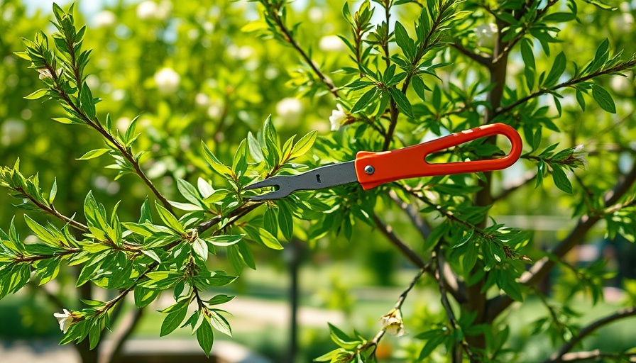 Pruning a tree with an extendable tool for maximum health.
