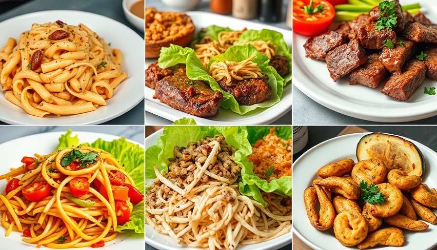 Collage of various healthy recipes with date August 25, 2025.