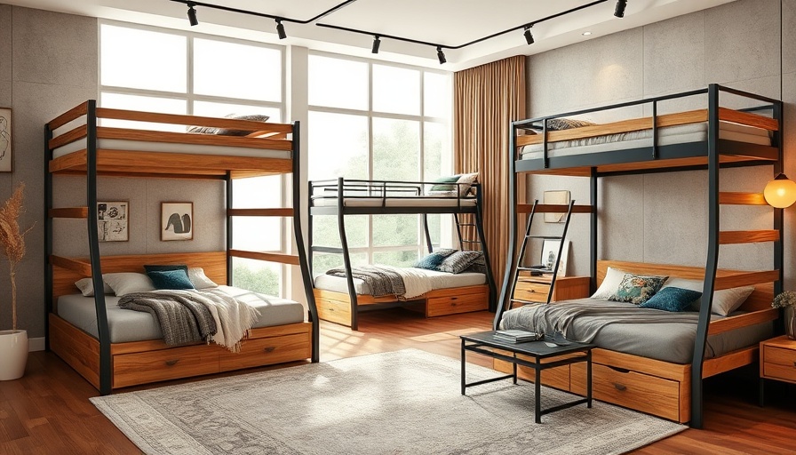 Stylish modern bunk bed designs 2025 in elegant rooms.