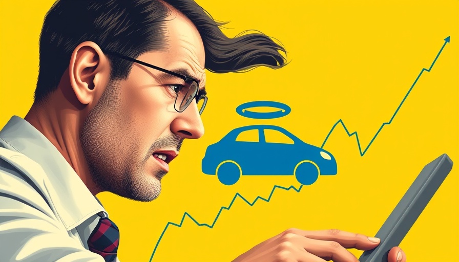 Illustration of declining demand for bankruptcy lawyers with concerned businessman.