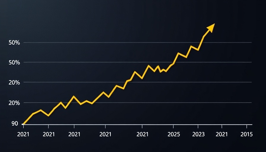 UK inflation trends chart, annual CPI change from 2021 to 2025.