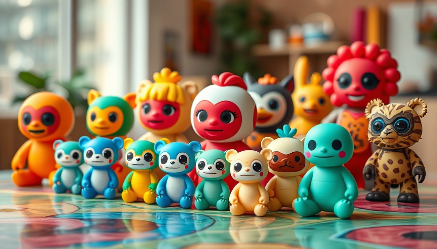 Colorful Labubu toys display showcasing market potential.