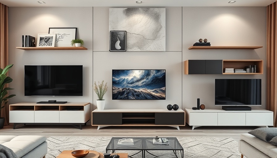 Sleek modern TV unit designs in stylish living rooms.