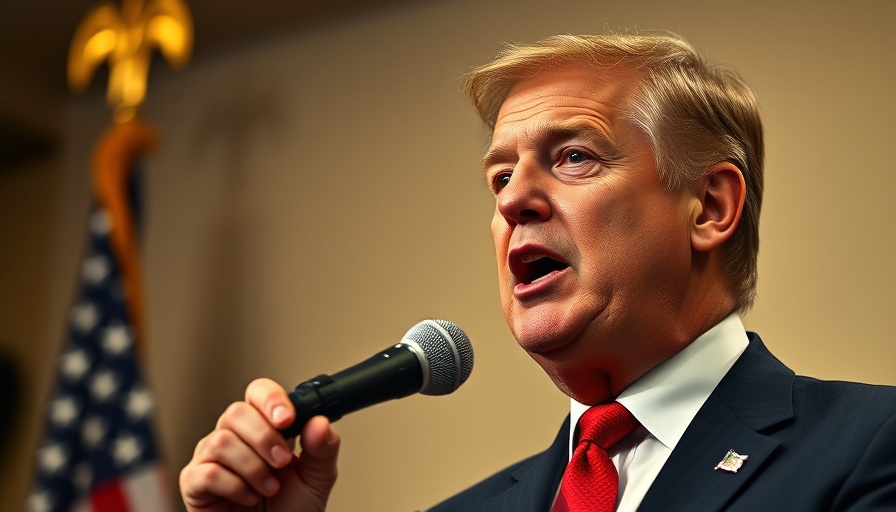 Man speaking into microphone about Trump bond buying spree.