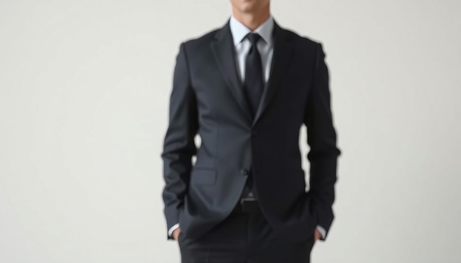 Business professional in suit discussing Walmart CEO tariff management.