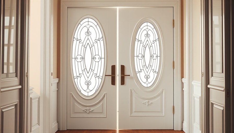 Elegant front door showing how to change the locks on your new house.