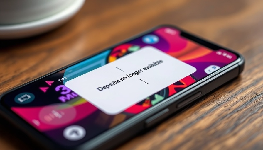 Smartphone displaying India's ban on real-money game deposits.
