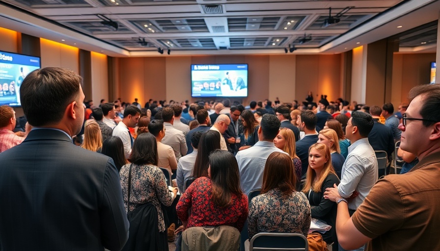 Corporate event on business startup funding with engaged audience.