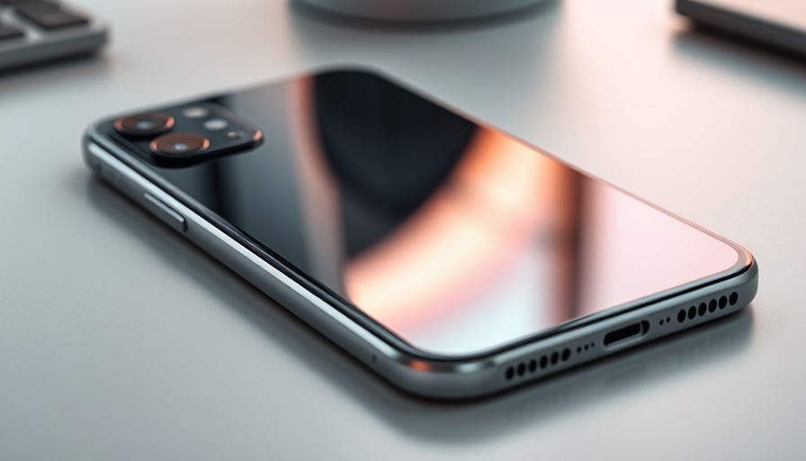 Advanced sleek design of iPhone 17 features.