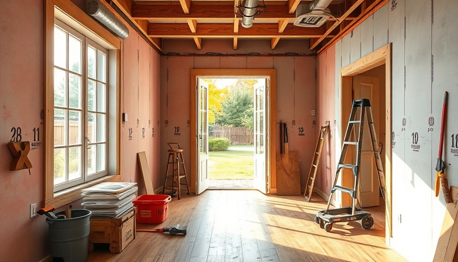 Installing a Bedroom Door with tools and open French door.