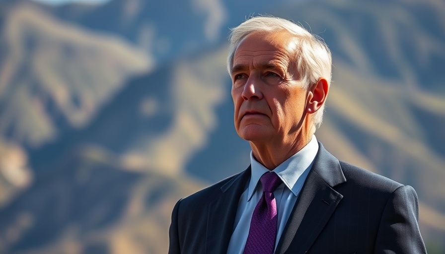 Man in suit contemplating Fed rate cut September decision outdoors.