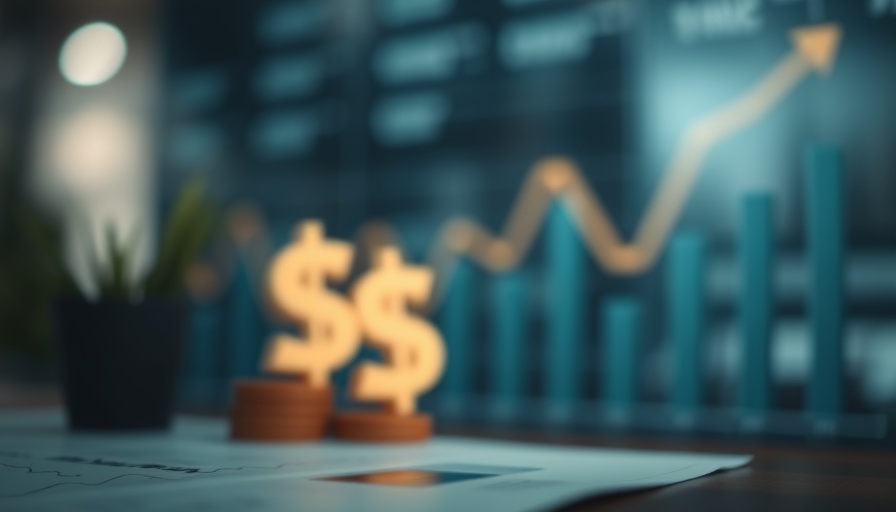 Abstract financial symbols representing September rate cut signals.