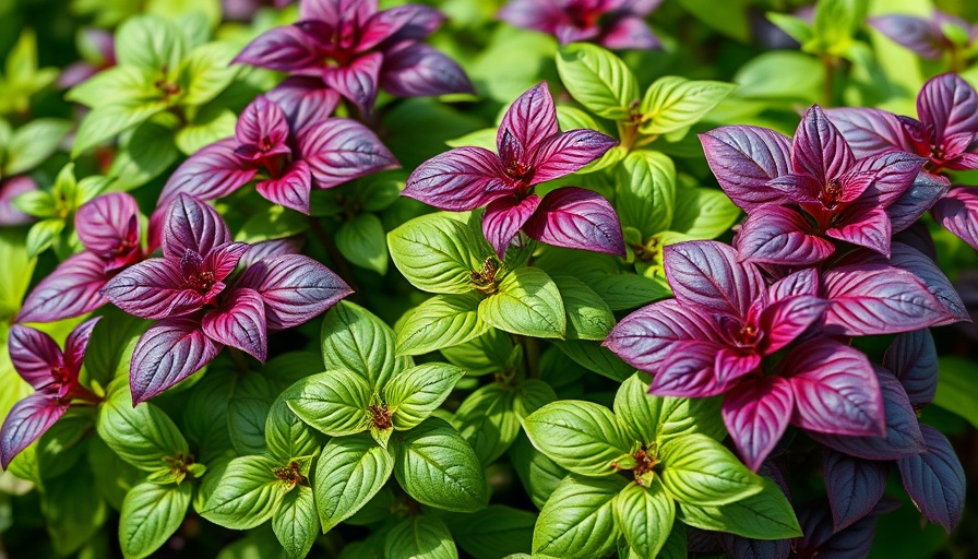 Vibrant basil plants showcasing the best basil varieties for herb garden.