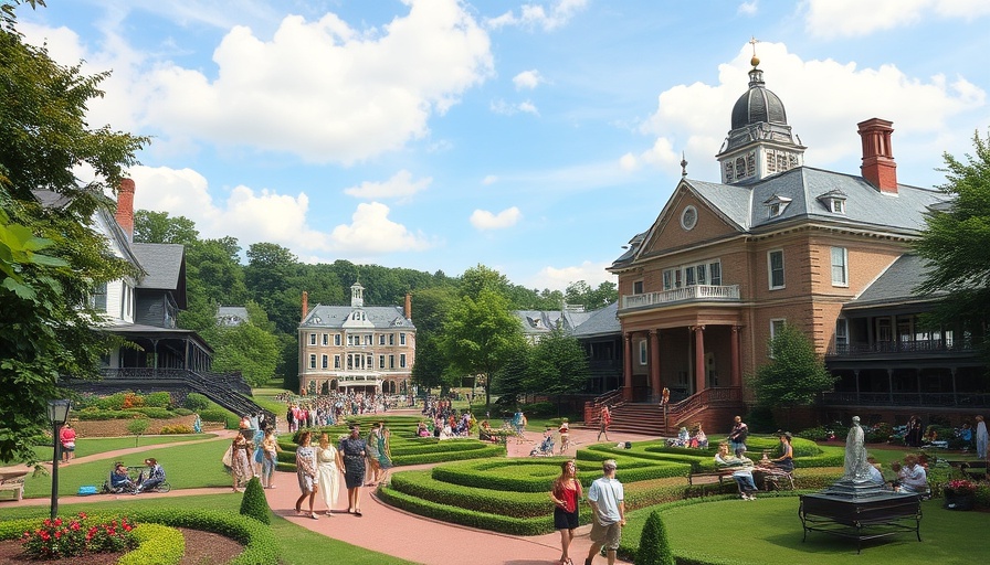 Pennsylvania Chautauqua summer retreat with historic gardens.