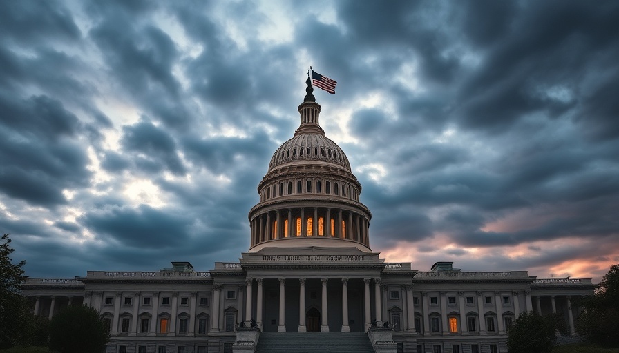 U.S. Capitol Building at dusk symbolic of Trump's redistricting strategy.